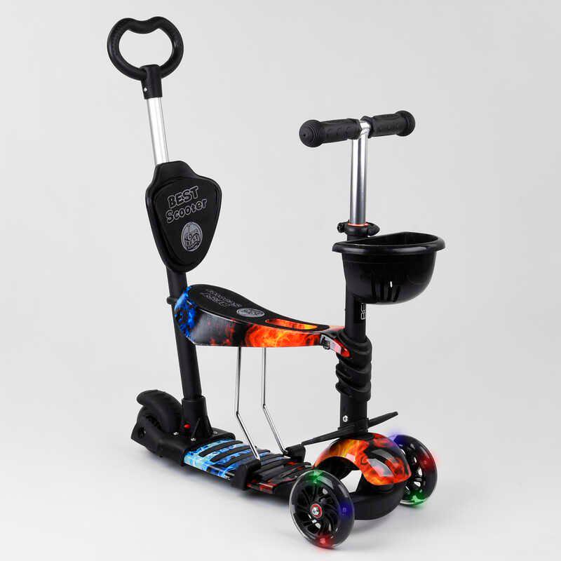 Самокат Best Scooter Абстракция 5в1 PU колеса Multicolor (100056)