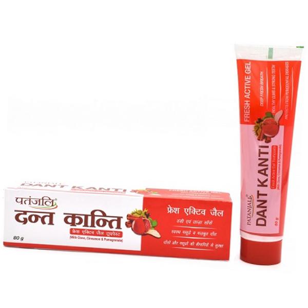 Гель для зубов, Fresh Active Gel, Patanjali 80г (43635002)