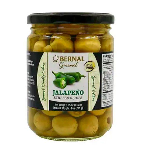 Оливки фаршировані халапеньйо Bernal Gourmet 436 г (13353829)