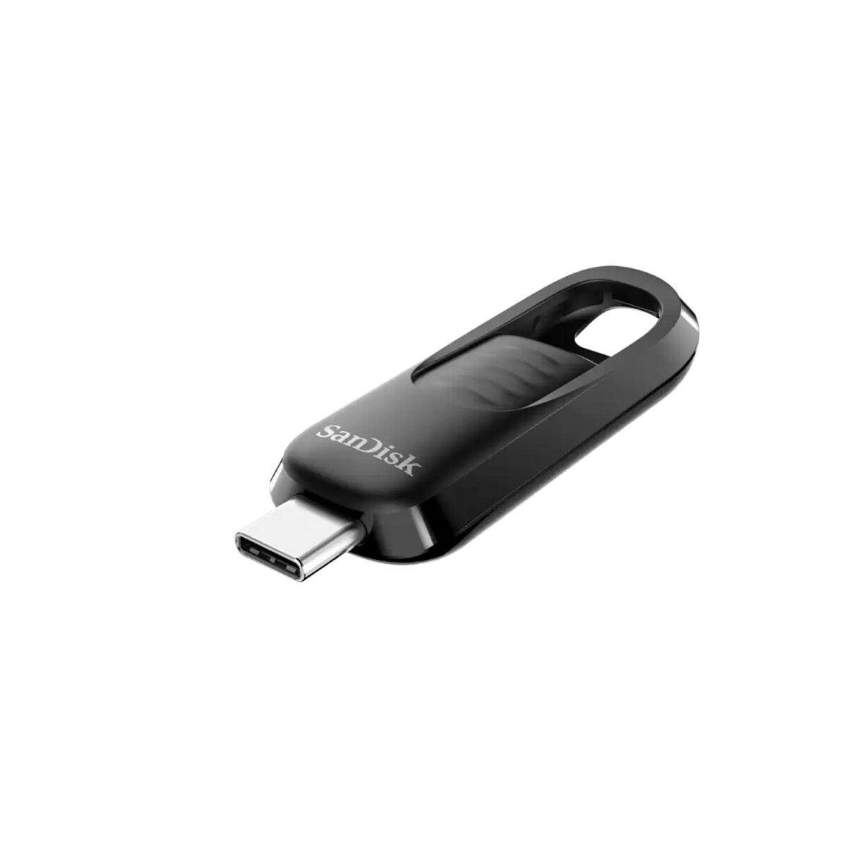 Флеш-накопичувач SanDisk USB 3.2 Gen1 Ultra Slider Type-C 64Гб 300 Mb/s Black (SDCZ480-064G-G46)