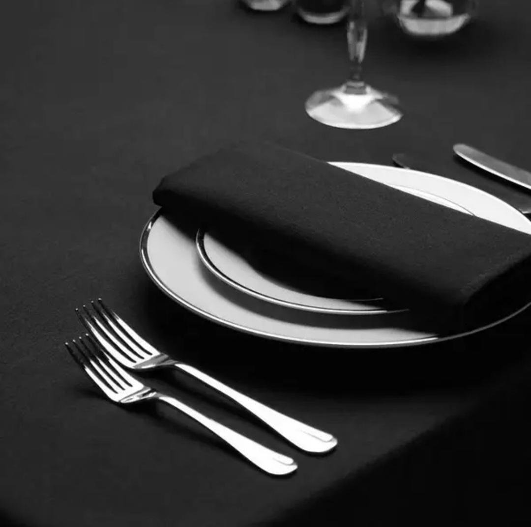 Серветка 40х40 см 12 шт. Чорний