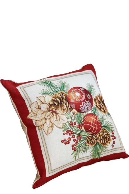 Наволочка гобеленова PRESENT Шишки 45х45 см (31395)