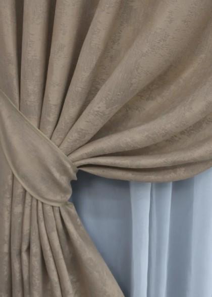 Тканина для штор Sultan XO жакард Темно-бежевий (1680ш) - фото 7 Тканина для штор Sultan XO жакард Темно-бежевий (1680ш) - фото 7