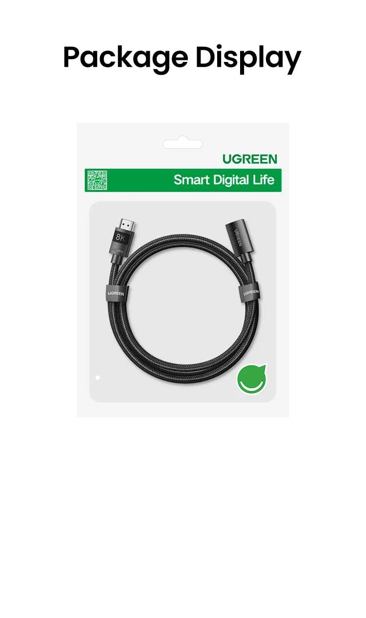 Кабель HDMI UGREEN HD151 0,5 м Черный (40400) - фото 14 Кабель HDMI UGREEN HD151 0,5 м Черный (40400) - фото 14