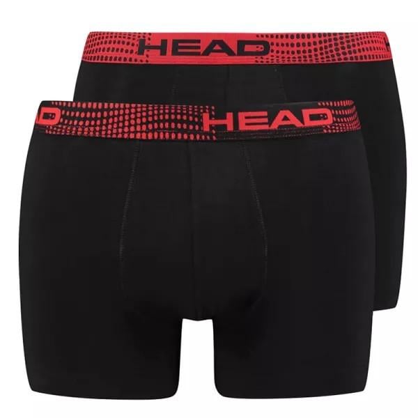 Трусы-боксеры Head BASIC BOXER 2P XL Черный/Красный (701221813-001 XL) - фото 1