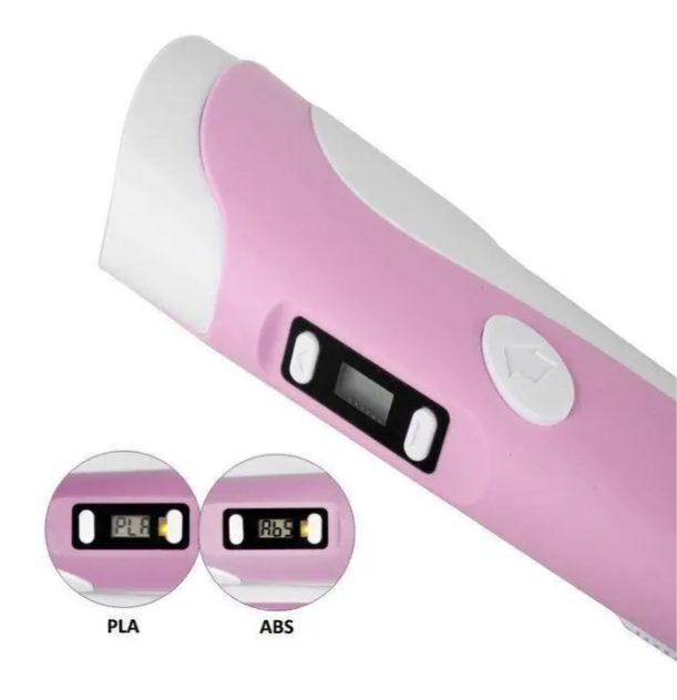 3D-ручка для малювання трафарет з різнобарвним пластиком 200 м Рожевий (2694972932) - фото 4