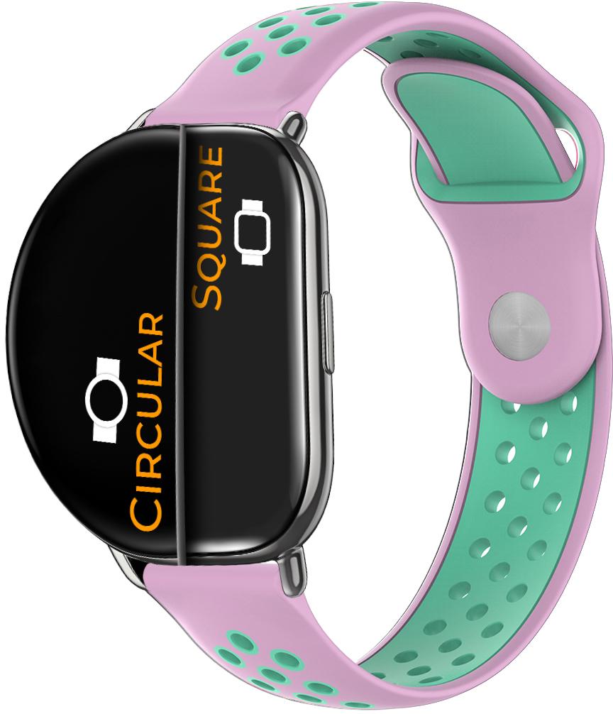 Ремінець Sport для ZEPP E Square/Circular Turquoise Pink (26327-50) Ремінець Sport для ZEPP E Square/Circular Turquoise Pink (26327-50)