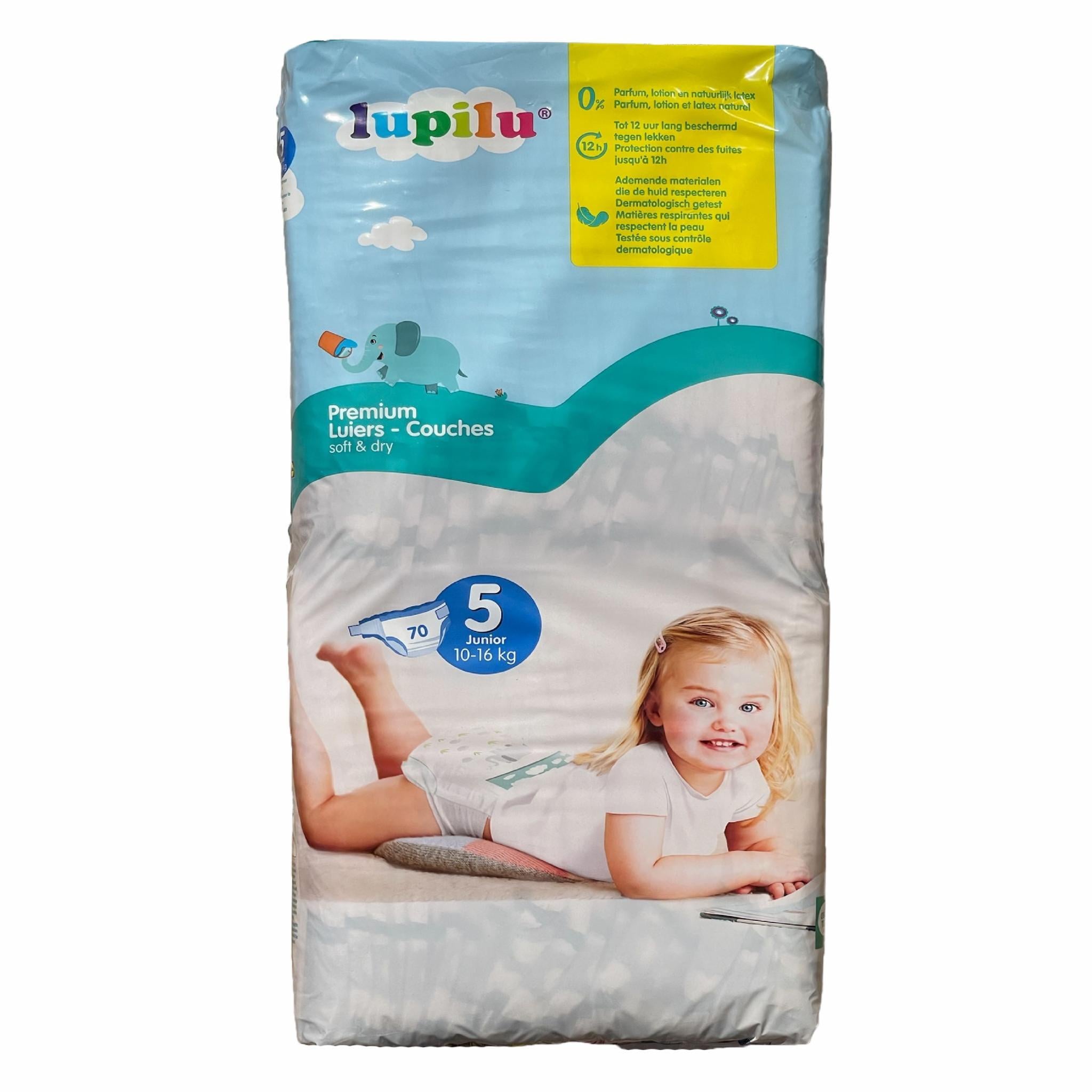 Подгузники премиум Lupilu soft&dry 5 Junior 10-16 кг 70 шт. (66d953ead865de2f4c7a88a9)