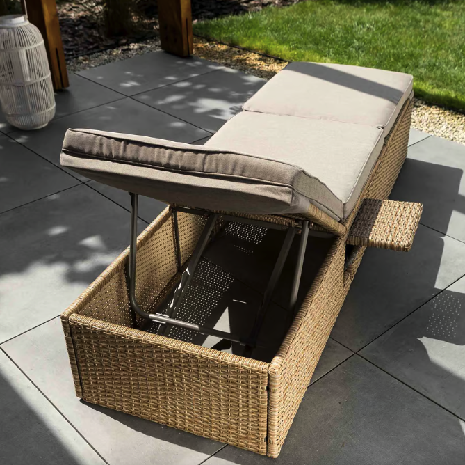 Шезлонг садовий Di Volio Asco Бежевий (4505) - фото 6 Шезлонг садовий Di Volio Asco Бежевий (4505) - фото 6