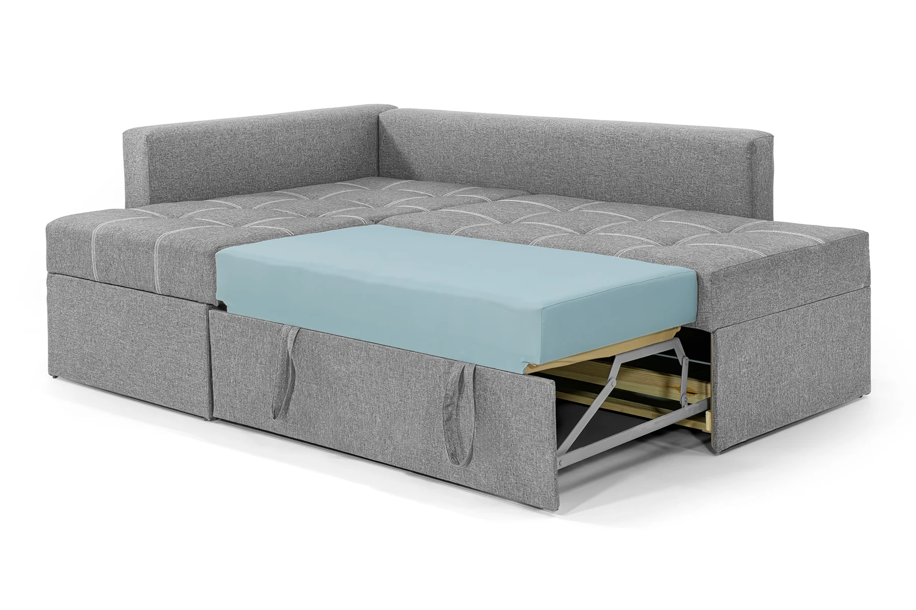 Диван кутовий Франклін 225х165 см Світло-сірий (28118880) - фото 5