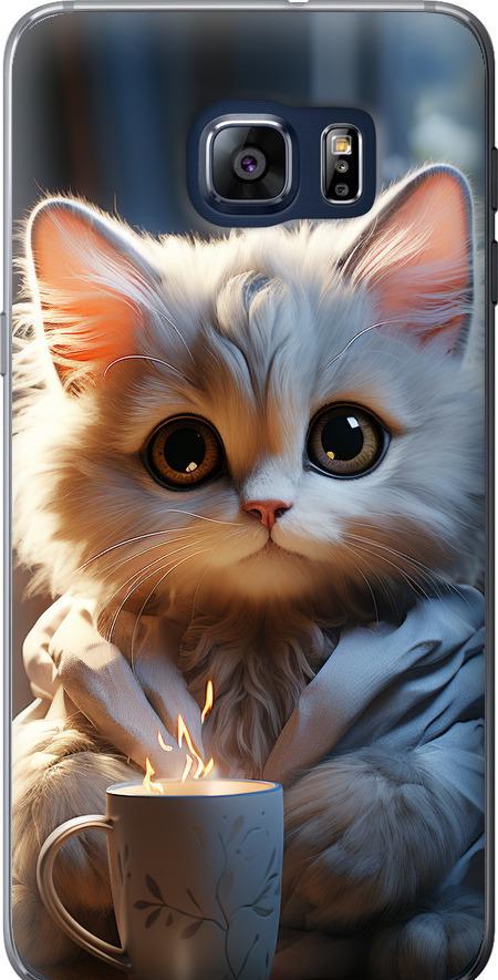 Чехол на Samsung Galaxy S6 Edge Plus G928 White cat (5646u-189-42517)