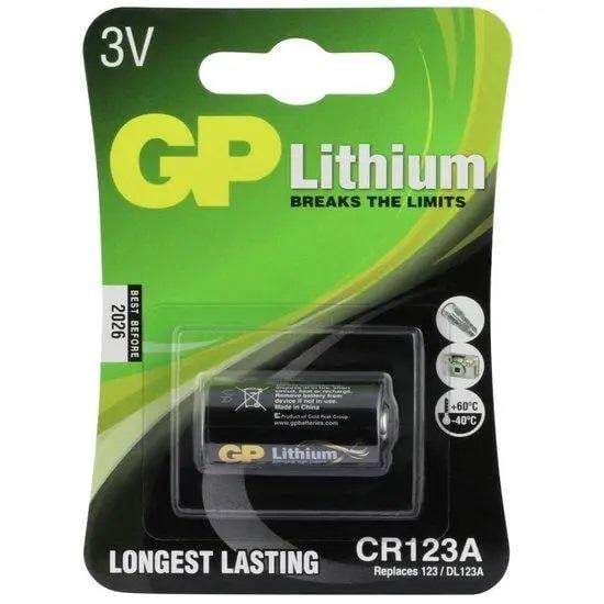 Батарейка литиевая GP 3V CR123A Lithium Pro 3V 17x34,2 мм (001086)