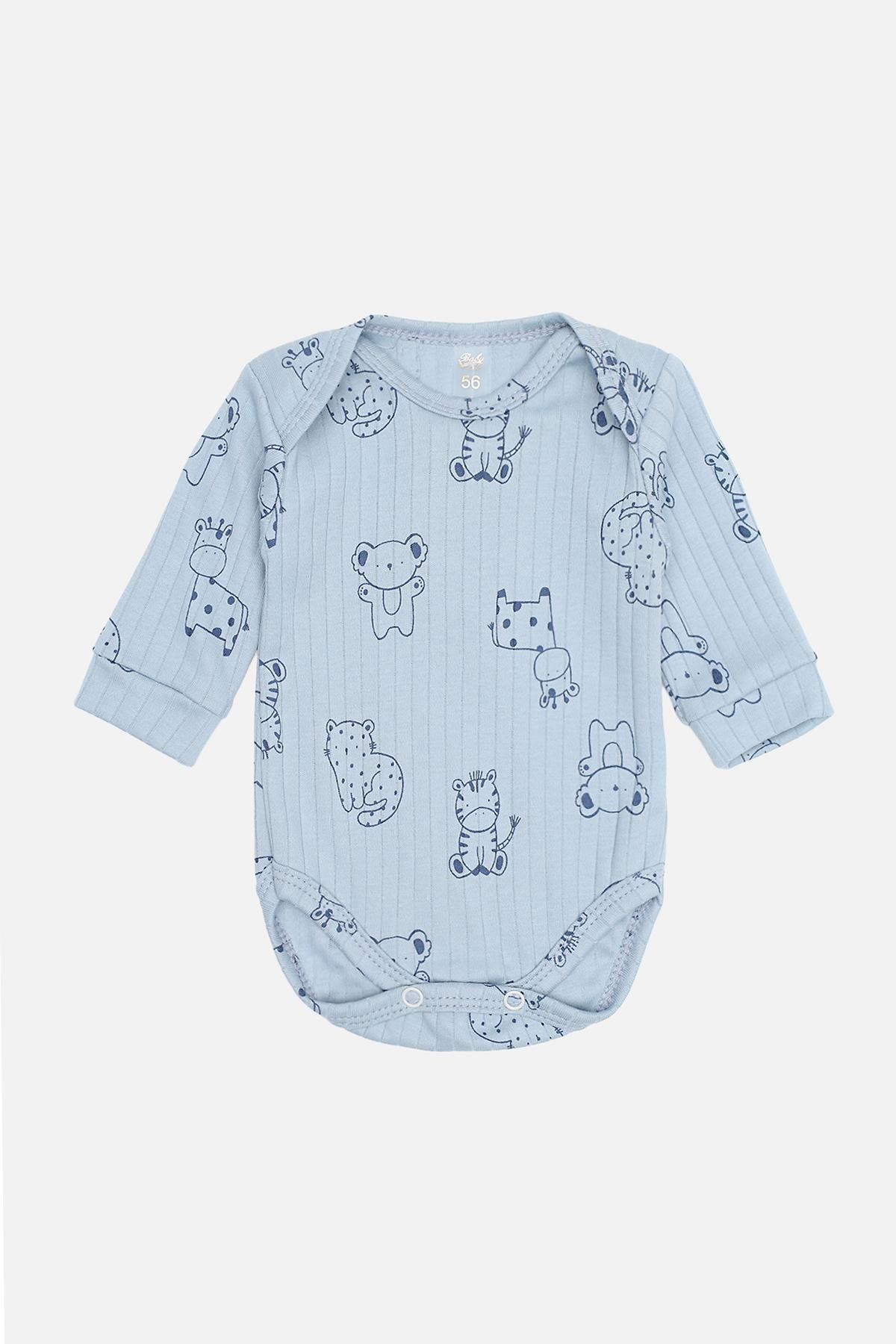 Боді ясла для хлопчика 62 см Блакитний (ЦБ-00283501) Боді ясла для хлопчика 62 см Блакитний (ЦБ-00283501)