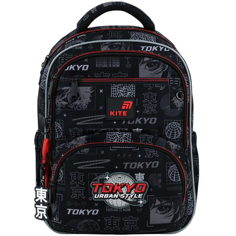Рюкзак школьный KITE Education Tokyo 39x28,5x13,6 см 13,5л Черный (K26-773M-5)