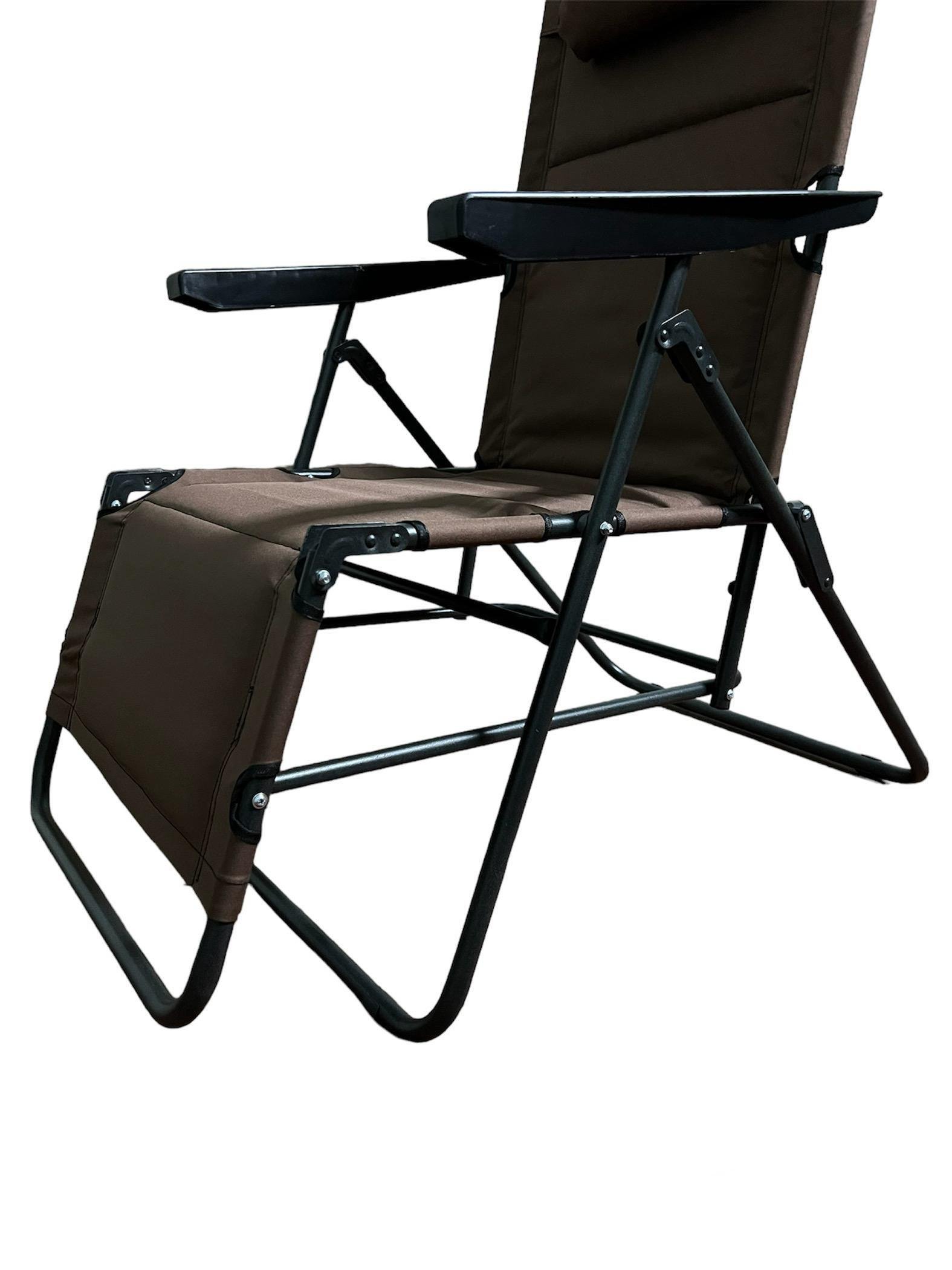 Шезлонг-кресло для кемпинга и туризма EC-1489 с подлокотниками и регулируемой спинкой (784780596) - фото 7