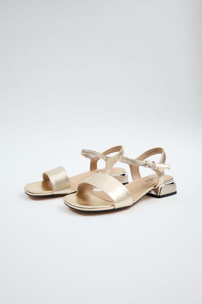 Босоножки женские LONZA кожаные р. 41 Золотой (198817)