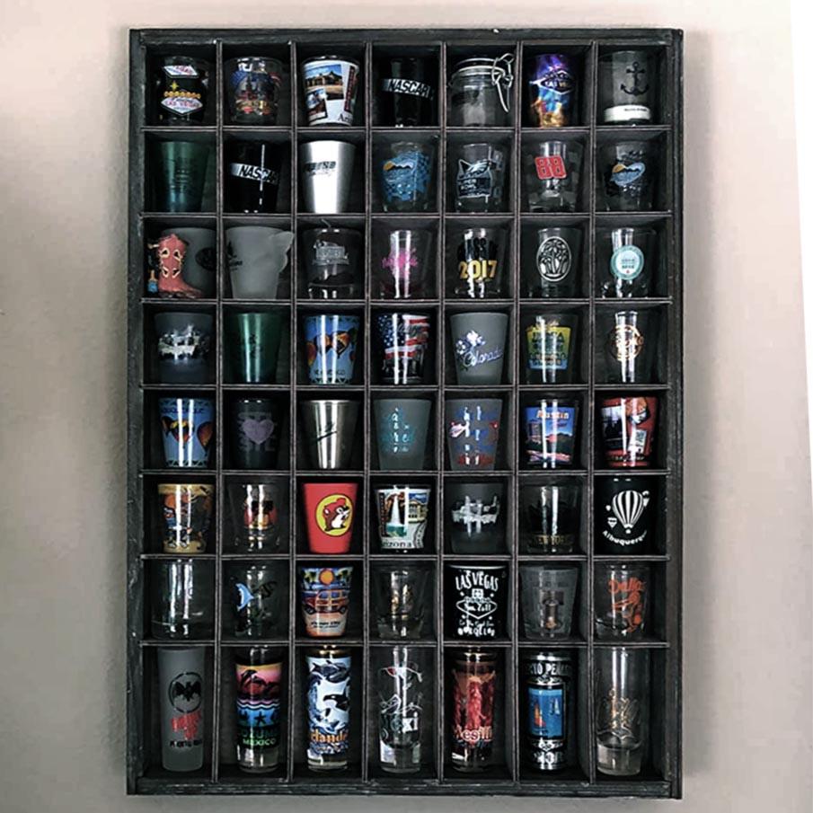 Полка для рюмок из дерева Саутле Венге (ПДШ-001012)