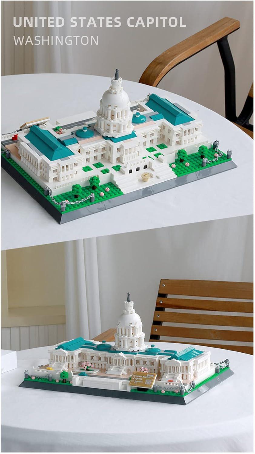 Конструктор 3D Wange Архитектура Капитолий Вашингтон США United States Capitol 5235 для детей и взрослых 1074 деталей - фото 6 Конструктор 3D Wange Архитектура Капитолий Вашингтон США United States Capitol 5235 для детей и взрослых 1074 деталей - фото 6