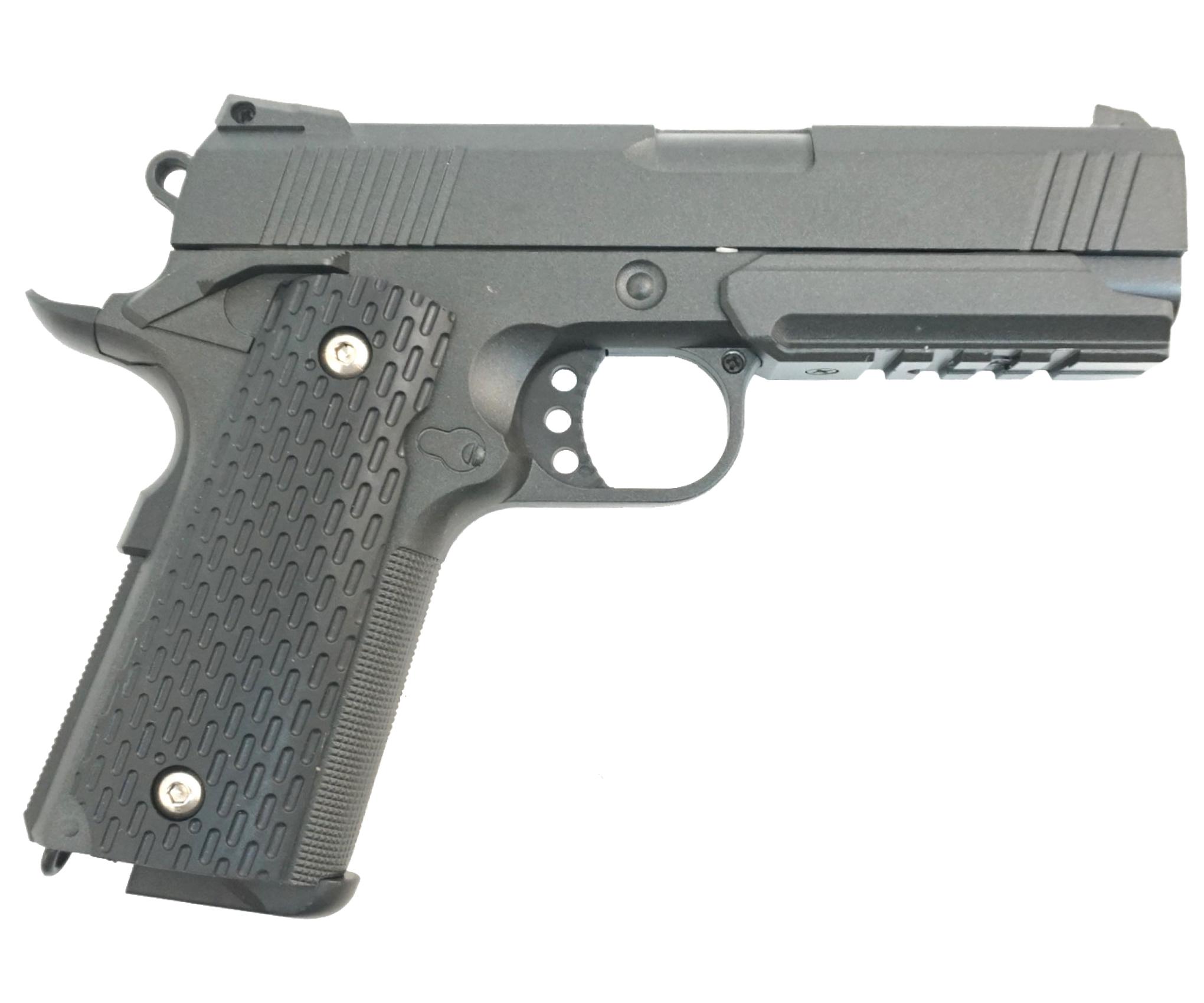 Пистолет страйкбольный Galaxy Colt 1911 Rail металлический (10258123)