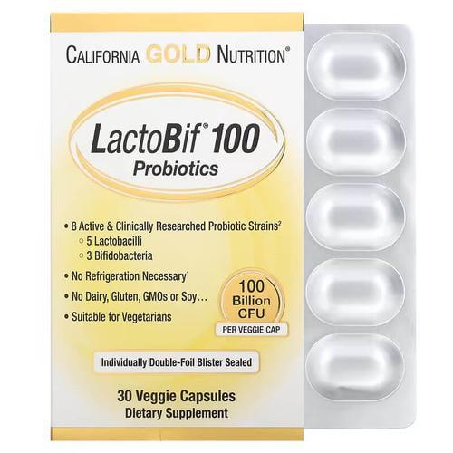 Пробиотики и пребиотики CGN LactoBif Probiotics 100 Billion CFU 30 Capsules (CGN-01053)