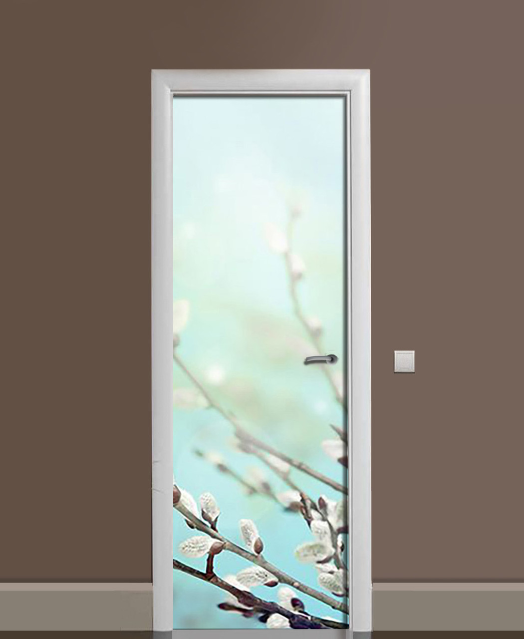 Наклейка 3D на двери Zatarga Пасхальная верба 650х2000 мм (1323466751)