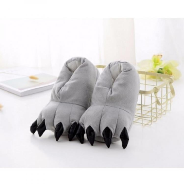 Домашние тапочки Лапы Серый - фото 2