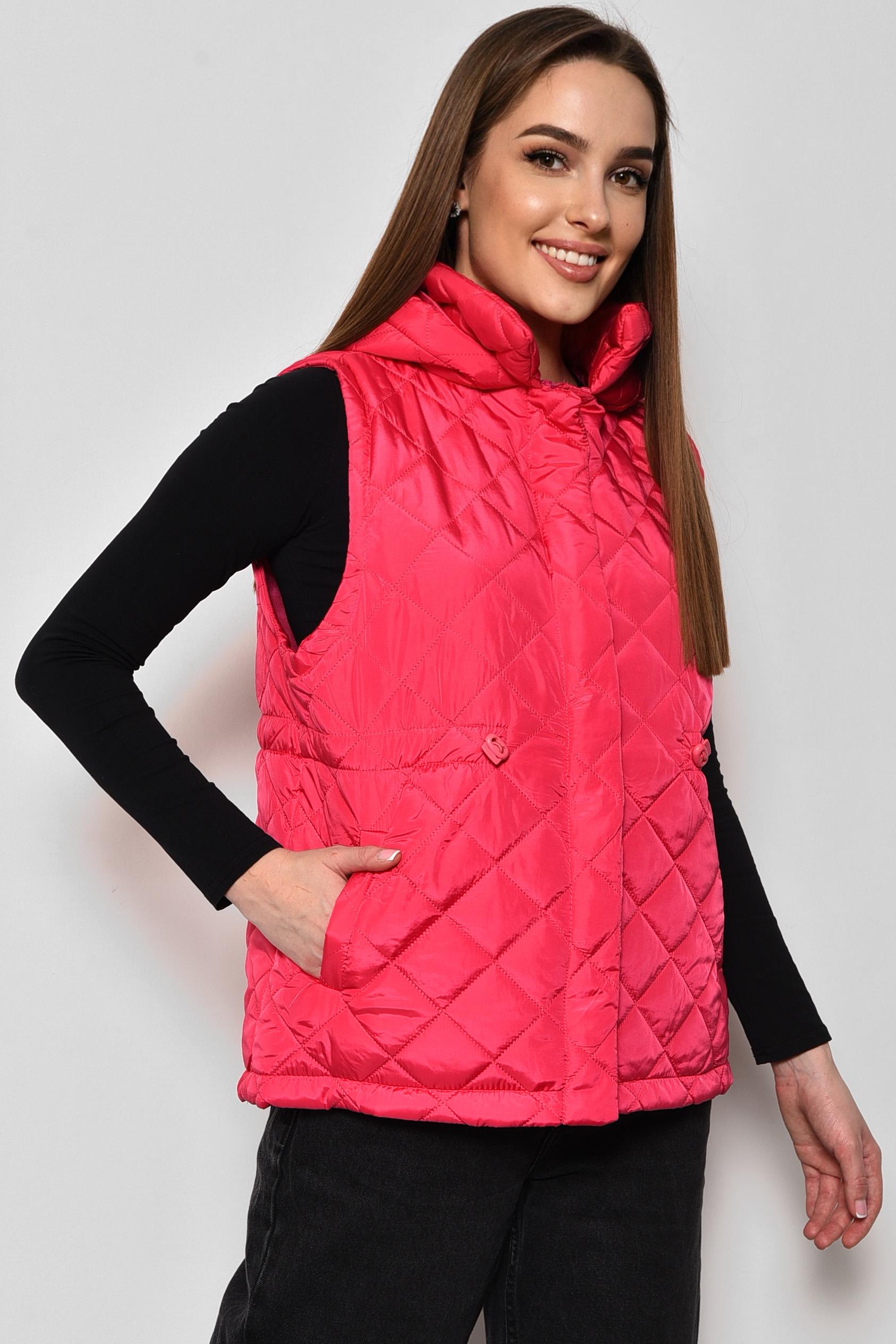 Жилетка жіноча демісезонна S Рожевий (174210) - фото 2 Жилетка жіноча демісезонна S Рожевий (174210) - фото 2