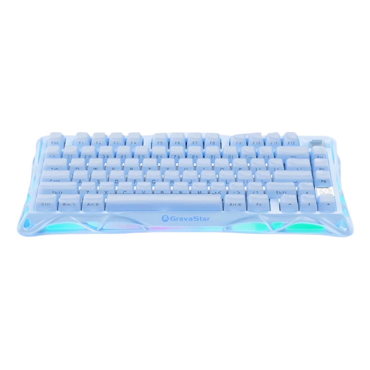 Клавиатура GravaStar Mercury K1 Special Edition с комбинированным подключением Ice Blue (2750721828) - фото 1