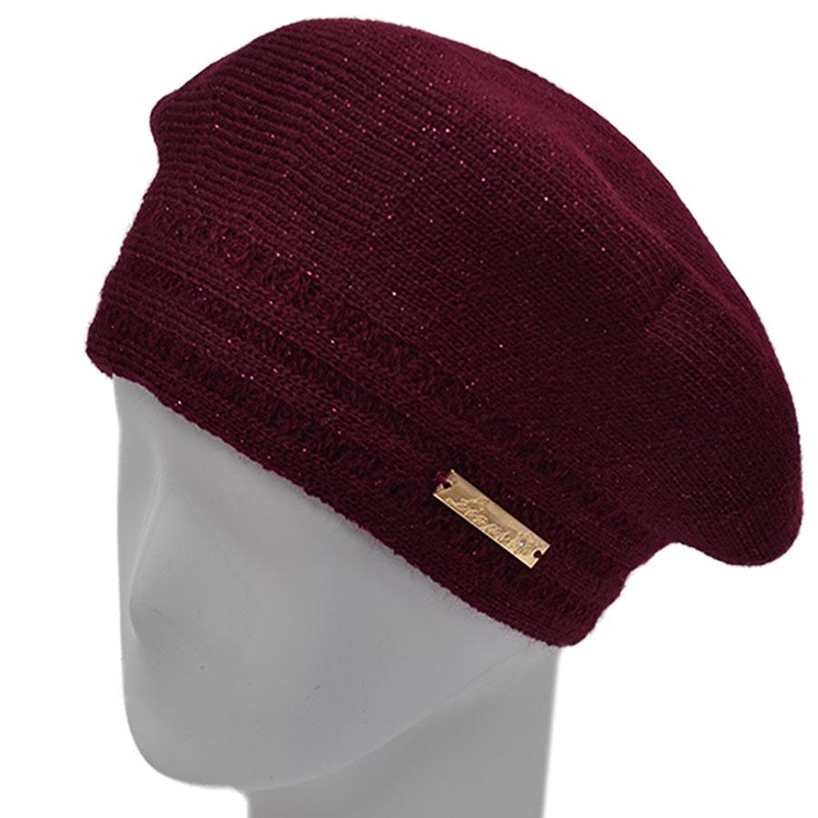 Берет шерстяной Lirus Алина Бордовый (70257)