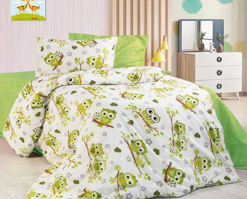 Комплект постельного белья с компаньоном TAG tekstil R-T9226 Зелёный (16849)