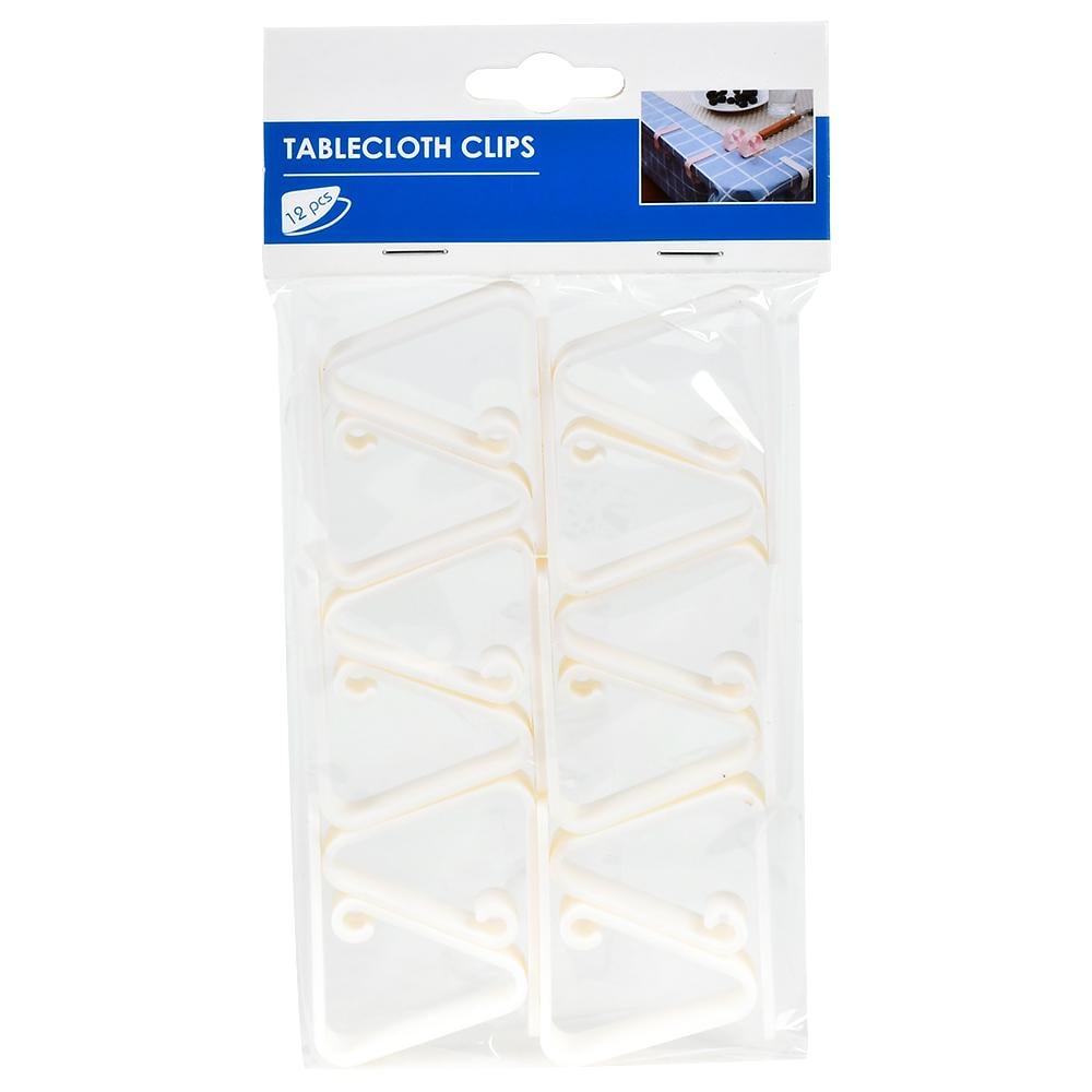 Зажимы для скатерти Stenson R92865 12 шт. Белый (25815406)