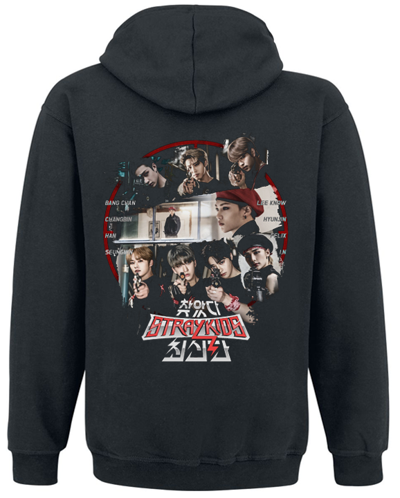 Толстовка з блискавкою "Stray Kids" Finding Stray Kids XL Чорний (58545) - фото 2 Толстовка з блискавкою "Stray Kids" Finding Stray Kids XL Чорний (58545) - фото 2