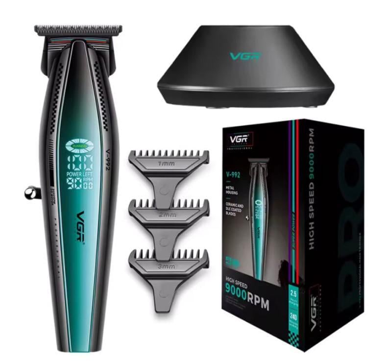 Тример VGR V-992 бездротовий з дисплеєм батареї зелений (2390000054)