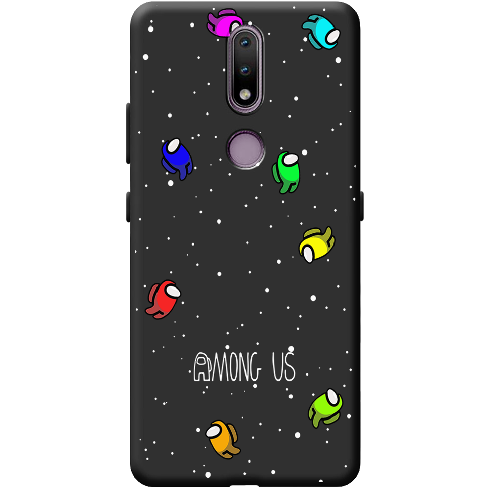 Чехол Boxface Nokia 2.4 Among Us Invisible Черный силикон (41297-bk76-43220)