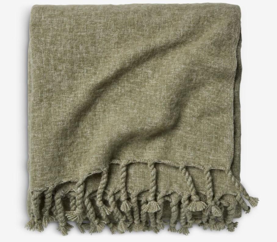 Плед шерсть микс 130x170 см Зеленый (7200ffe3)