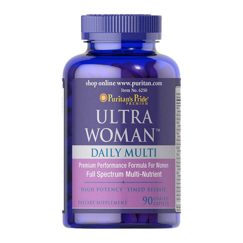Витамины и минералы для женщин Puritan's Pride Ultra Woman Daily Multi 90 капс. (08825-01)