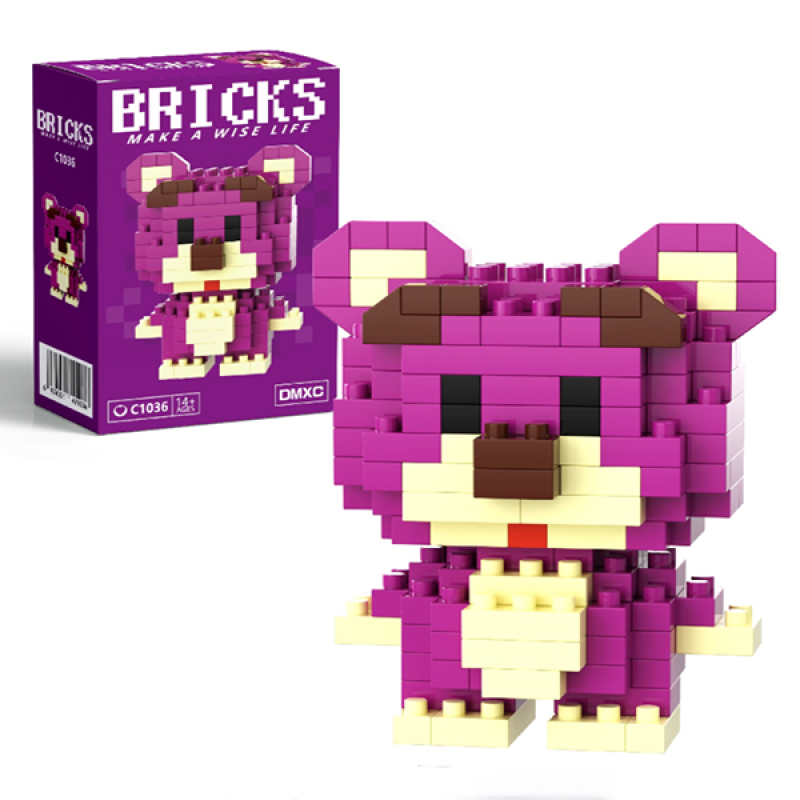 Конструктор фигурка BRICKS пиксели Мишка Лотсо 156 деталей (C1036) Конструктор фигурка BRICKS пиксели Мишка Лотсо 156 деталей (C1036)