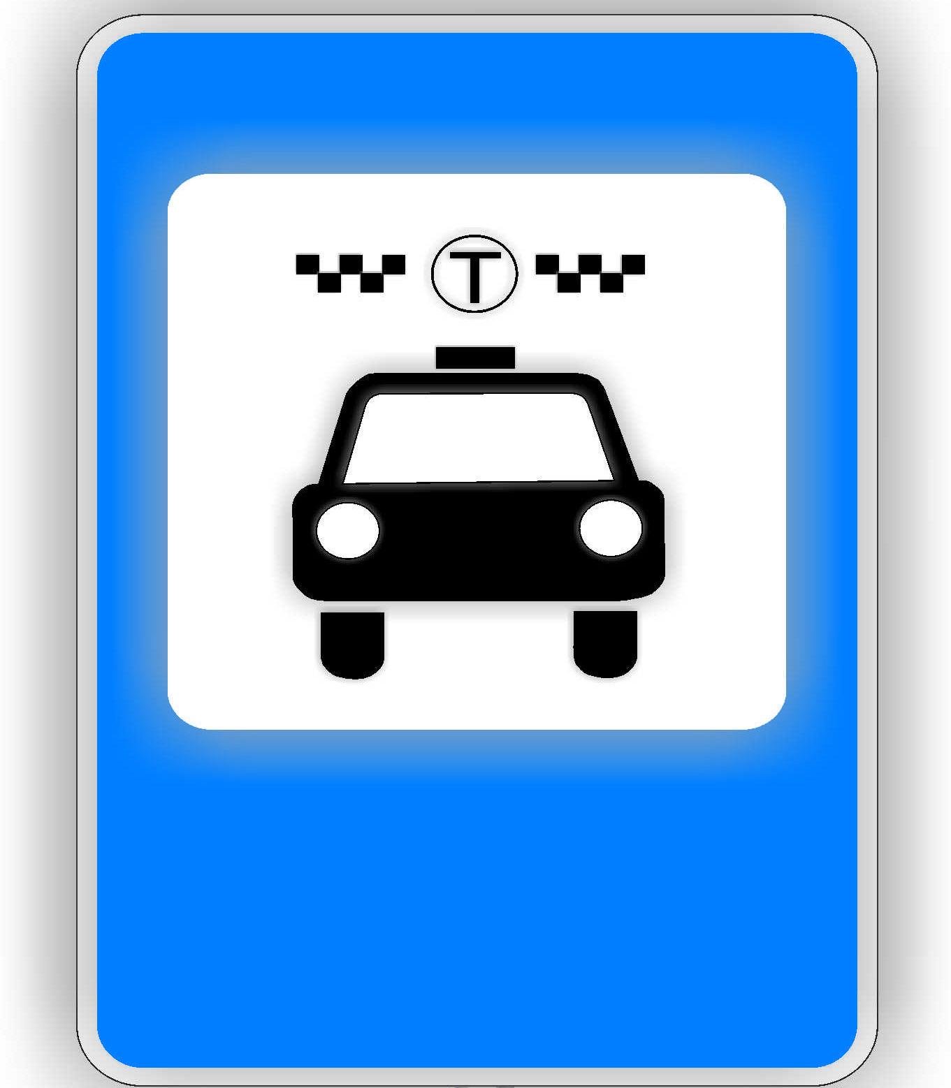Дорожный знак 5.48 Место остановки такси 600х900 мм