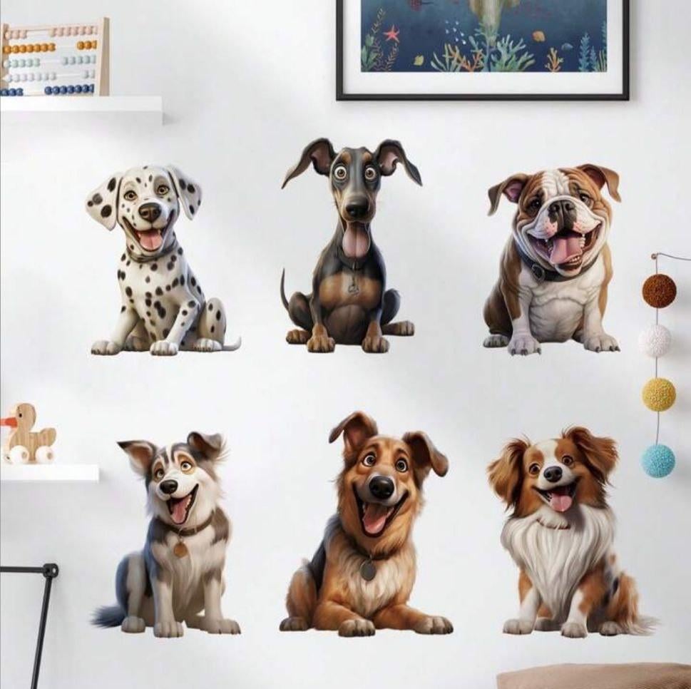 Наклейка на стену в детскую Fancy of Dog лист 60х90 см (Б241-4 ZDB 2878)
