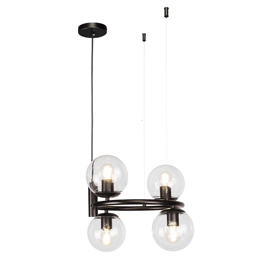 Люстра 7521011-4 BK+CL Черный/Прозрачный (LVS5132) - фото 2 Люстра 7521011-4 BK+CL Черный/Прозрачный (LVS5132) - фото 2