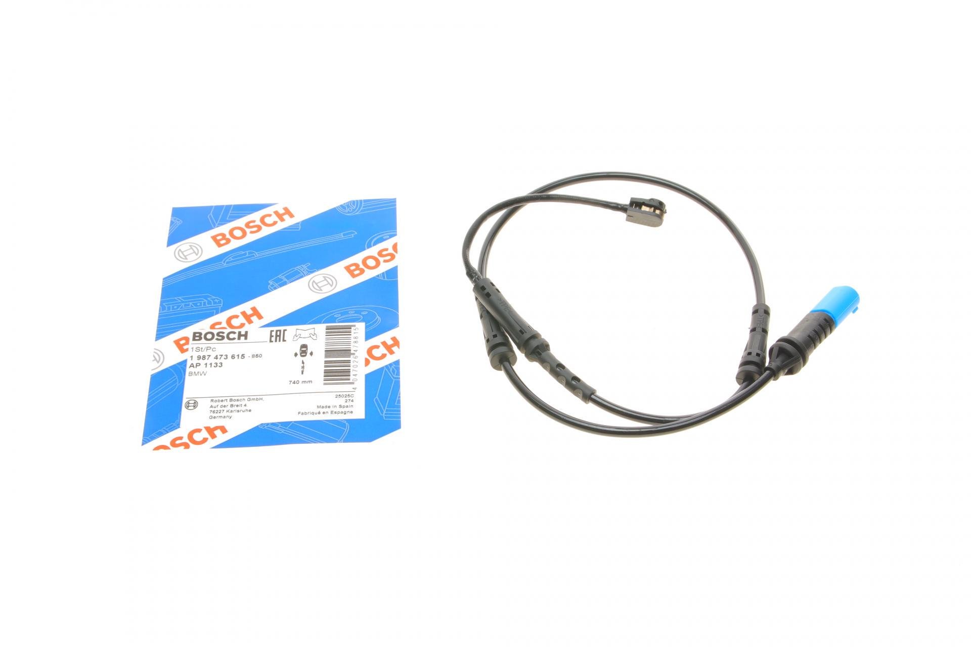 Датчик износа тормозных колодок задних BMW X3 G01 17- L 740 мм (1 987 473 615)