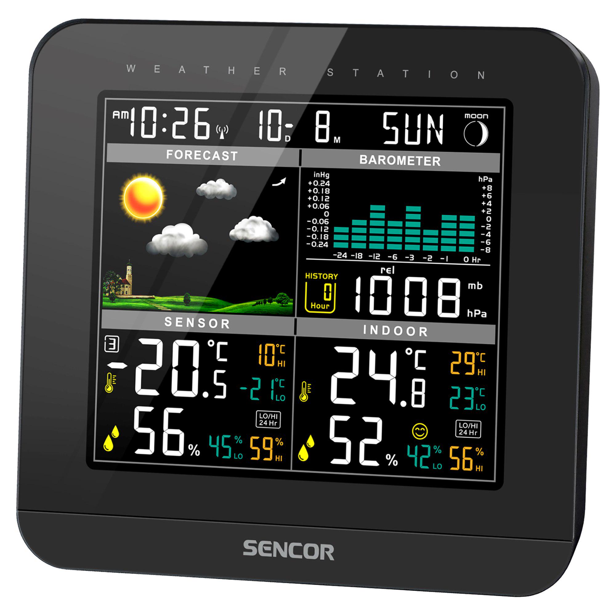 Метеостанция Sencor SWS5800 Черный (28745670) - фото 3 Метеостанция Sencor SWS5800 Черный (28745670) - фото 3
