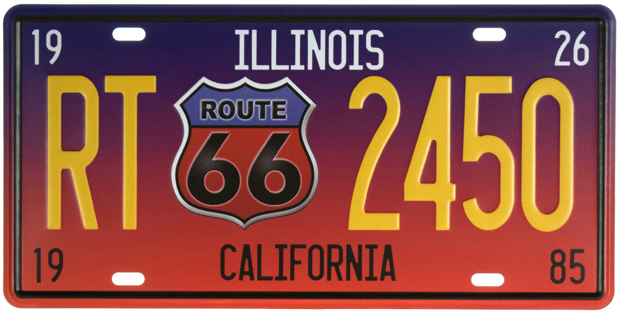 Табличка металлическая Иллинойс/Illinois RT 2450 15x30 см