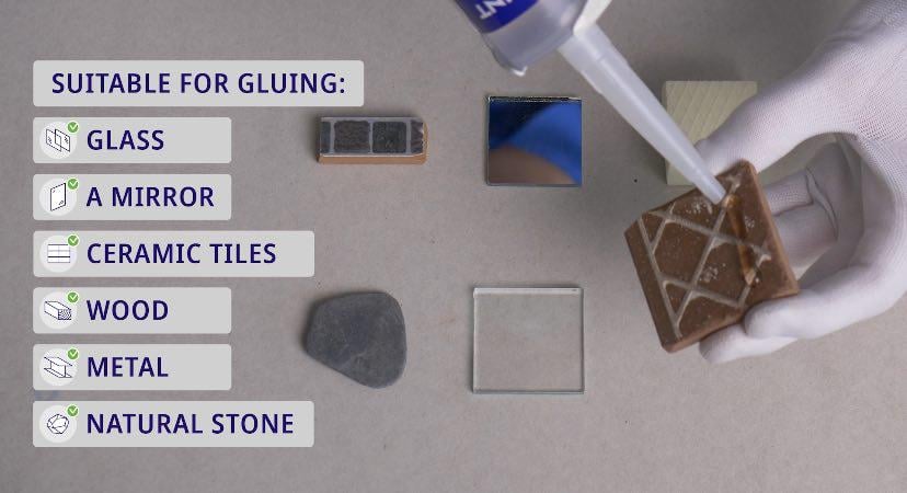 Клей-герметик Point 100 гибридный идей 290 мл Прозрачный (03-1-0-100) - фото 5 Клей-герметик Point 100 гибридный идей 290 мл Прозрачный (03-1-0-100) - фото 5