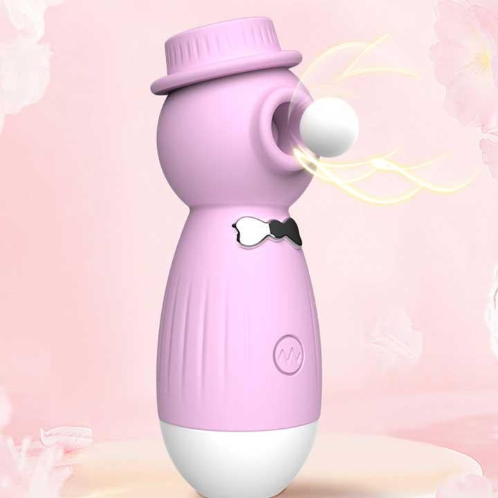 Вибратор клиторальный вакуумный Lilo Wo-sex в шляпке USB Фиолетовый (X00001162-2)