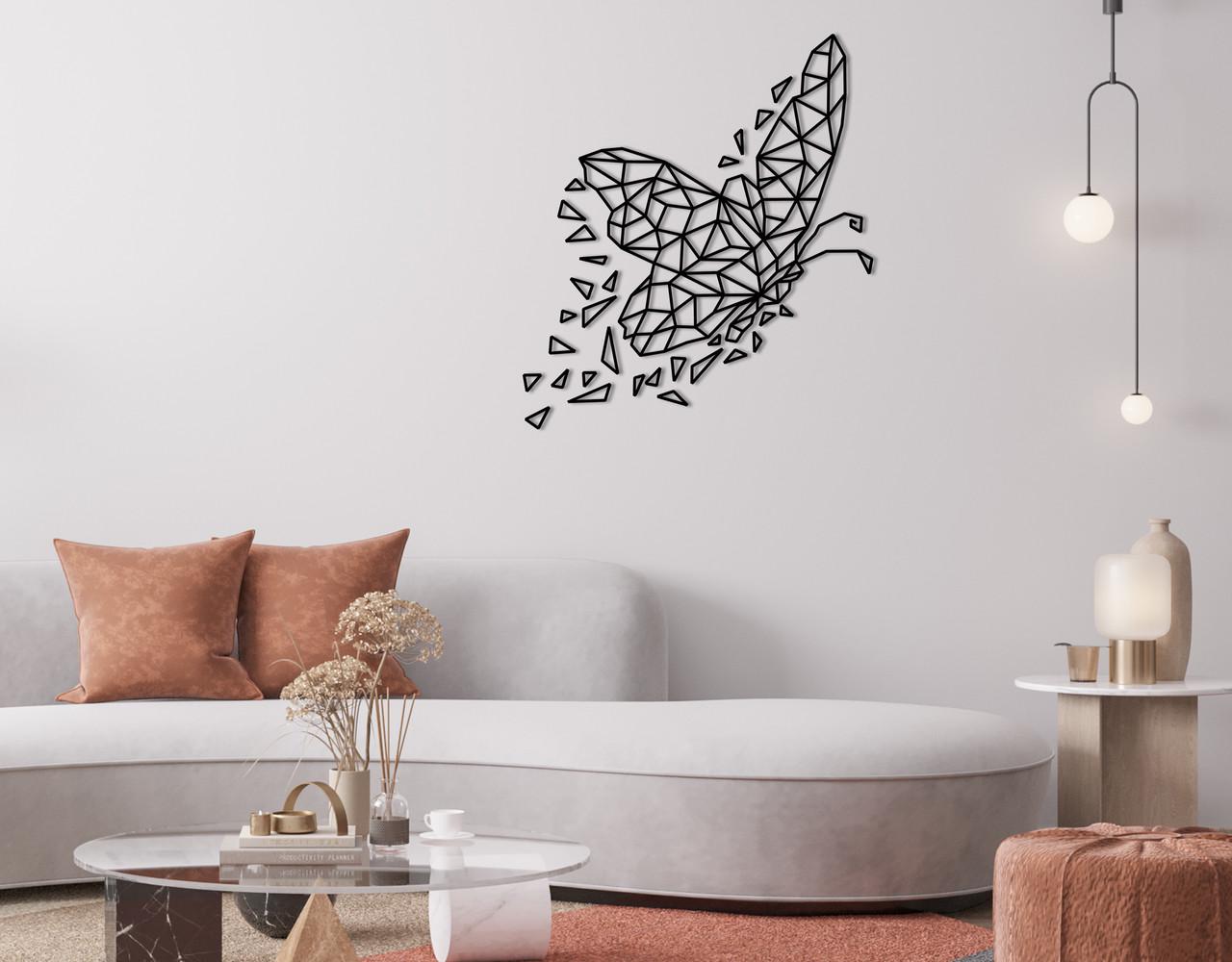 Панно на стену из дерева декоративное Upwood Decor Butterfly 90,4x80 см Black (1541134213)