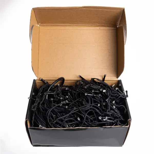 Гірлянда мережна Бахрома вулична 20 м 335 LED діодів зовнішня від мережі чорна нитка колір світла Білий (20MBW) - фото 8 Гірлянда мережна Бахрома вулична 20 м 335 LED діодів зовнішня від мережі чорна нитка колір світла Білий (20MBW) - фото 8