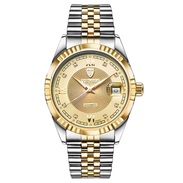 Мужские часы стильные Tevise 629-003 Gold (2595136865)