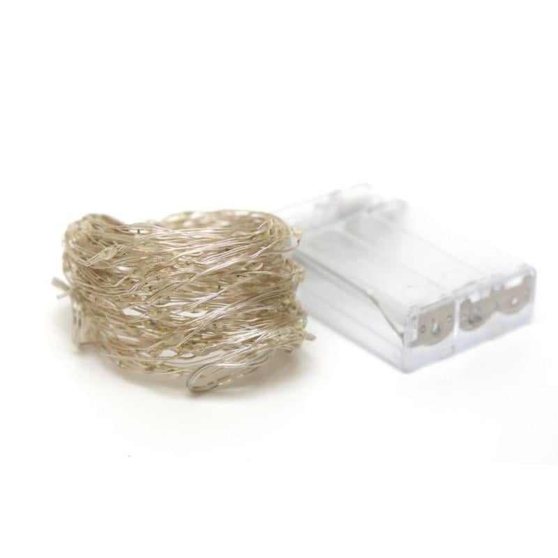 Гирлянда на батарейках 10 м 200LED холодный белый батарейки 3АА IP20 (720513) - фото 2 Гирлянда на батарейках 10 м 200LED холодный белый батарейки 3АА IP20 (720513) - фото 2