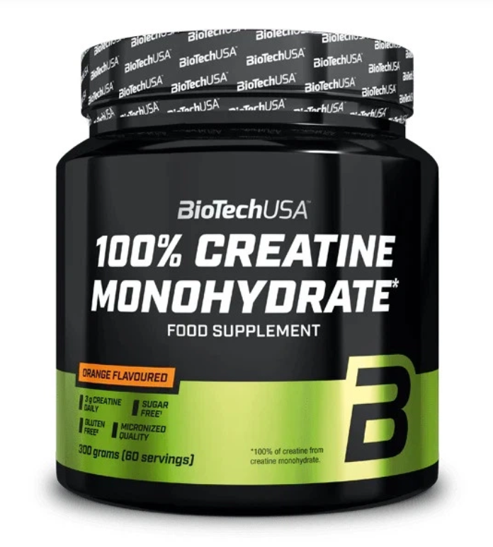 Креатин BioTech USA 100% Creatine Monohydrate Апельсин 300 г (2845170068)